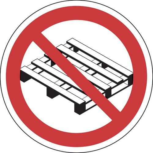No Pallet Symbol - R9 Floor Graphic (400mm Dia.)