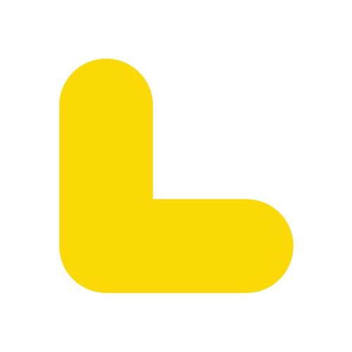 Yellow Symbol "L" - R9 Floor Signals (200 X 200mm) Pack Of 10