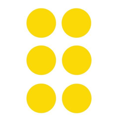 Yellow Circles - R9 Floor Signals (90mm Dia.) Pack Of 100