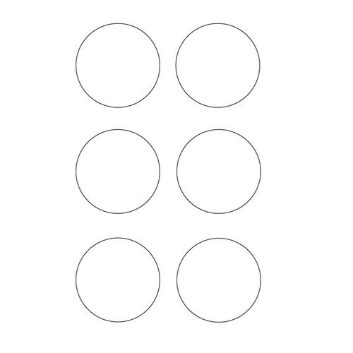 White Circles - R9 Floor Signals (90mm Dia.) Pack Of 100