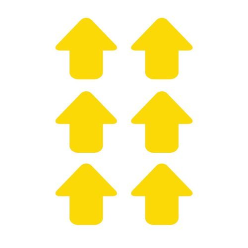 Yellow Arrows - R9 Floor Signals (90 X 90mm) Pack Of 100