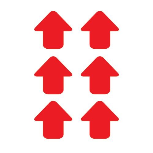 Red Arrows - R9 Floor Signals (90 X 90mm) Pack Of 100