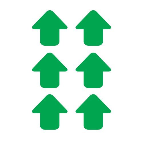 Green Arrows - R9 Floor Signals (90 X 90mm) Pack Of 100