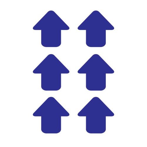 Blue Arrows - R9 Floor Signals (90 X 90mm) Pack Of 100