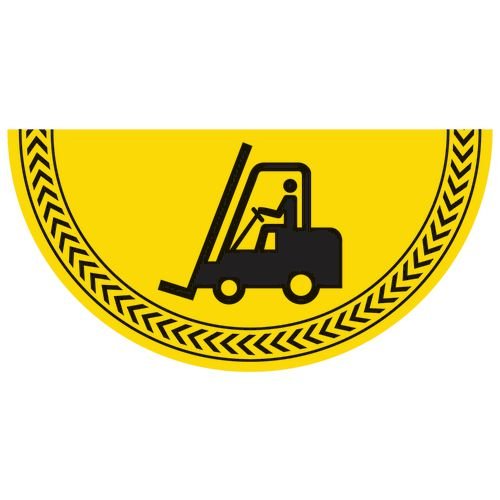 Forklift Symbol - R9 Floor Graphic (750 X 375mm)