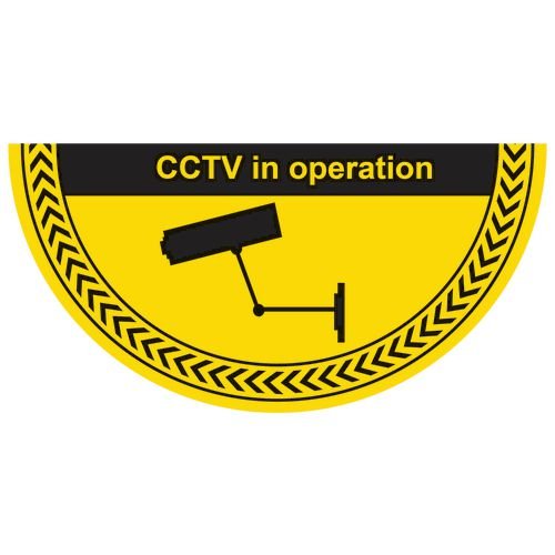 Cctv In Operation - R9 Floor Graphic (750 X 375mm)