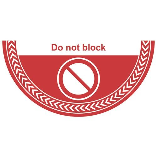 Do Not Block - R9 Floor Graphic (750 X 375mm)