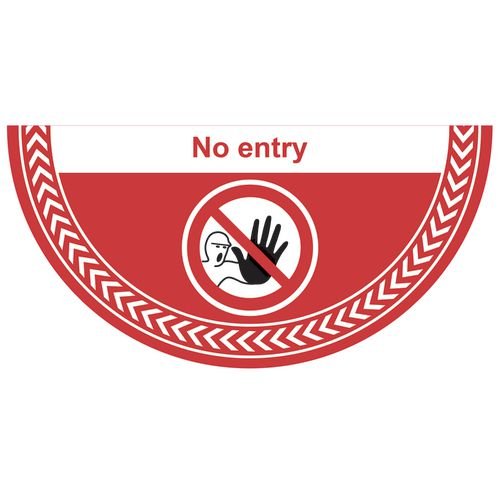 No Entry - R9 Floor Graphic (750 X 375mm)