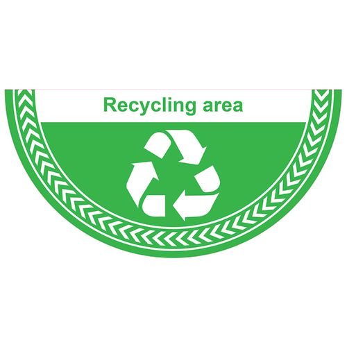 Recycling Area - R9 Floor Graphic (750 X 375mm)