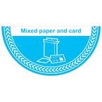 Mixed Paper and Card- R 9 Floor Graphic (750 X 375 Mm)