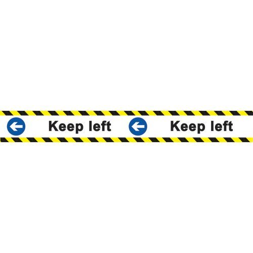 Keep Left - R9 Floor Graphic (800 X 100mm)