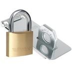 40 mm Brass Padlock + 95 mm Hasp Staple Kit