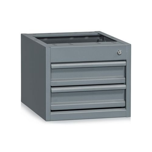Storage Drawer Unit Grey 2X100 mm