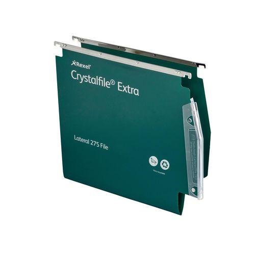 Rexel Crystalfile polypropylene lateral files - 15mm depth