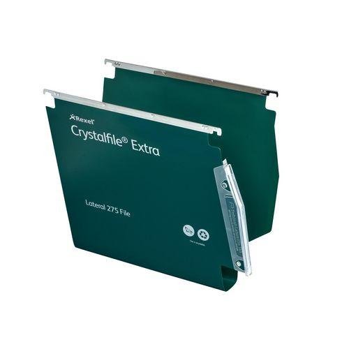 Rexel Crystalfile polypropylene lateral files - 30mm depth