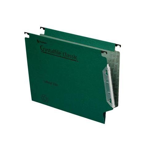 Rexel Crystalfile manilla lateral files - 15mm V-base