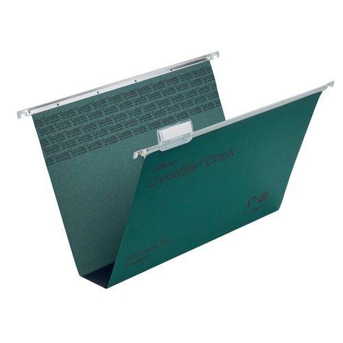 Rexel Crystalfile high capacity manilla foolscap suspension files - width 50mm