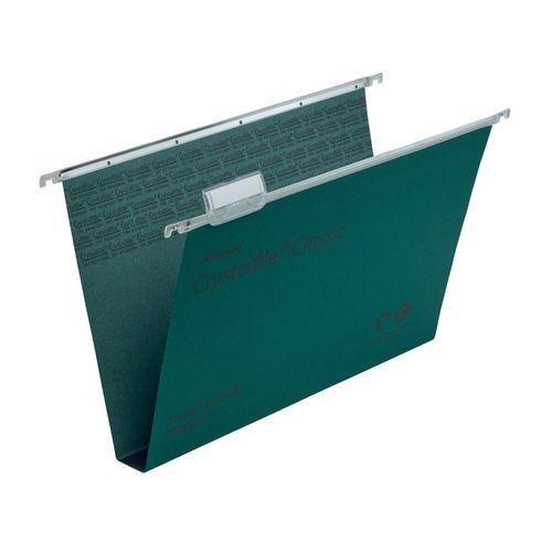 Rexel Crystalfile high capacity manilla foolscap suspension files - width 30mm