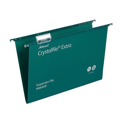 Rexel Crystalfile Extra foolscap suspension files