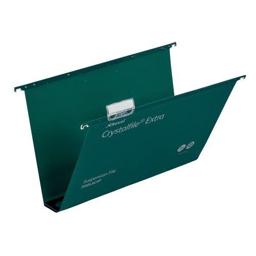 Rexel Crystalfile Extra foolscap suspension files