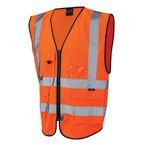Lynton Iso 20471 Class 2 Superior, Small Orange Waistcoat