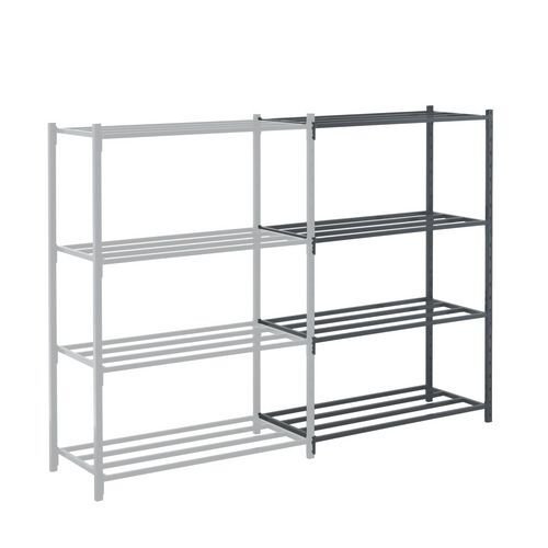Heavy duty tubular shelving add on bay, 2500mm high