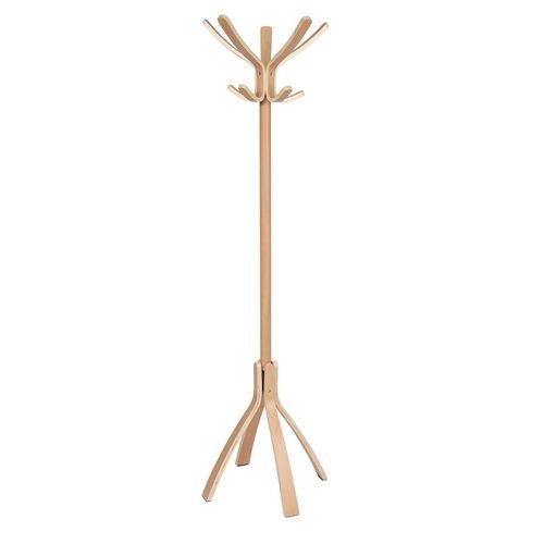 Alba Cafe Coat Stand, Light Wood