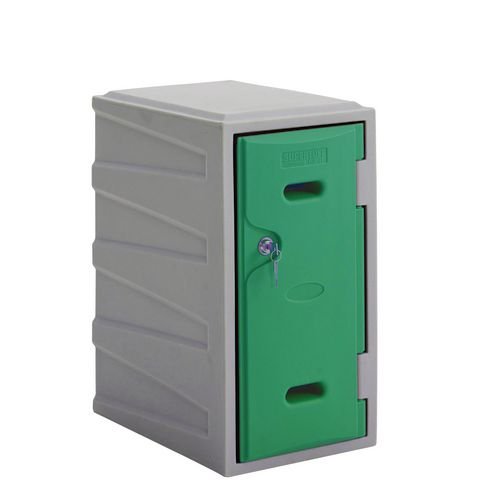 Plastic 1 Door Locker -  Key Operated Lock - H 600mm - Green