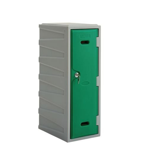 Plastic 1 Door Locker -  Key Operated Lock - H 900mm - Green