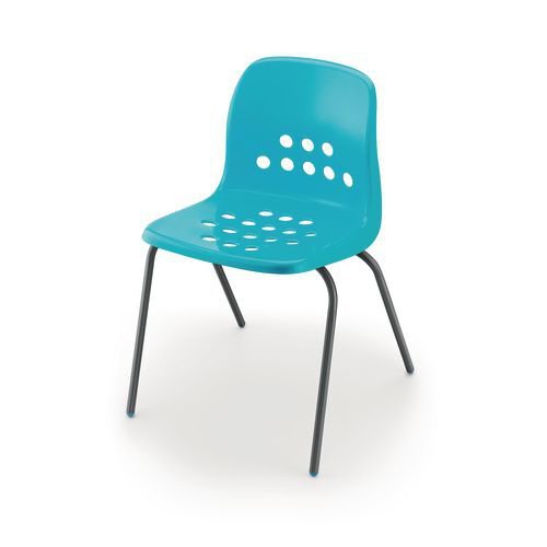 Polypropylene stacking chairs