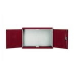 Cubio Cupboard with Perfo Backpanelwxdxh: 1050 X 325 X 700 mm Ral 7035/3004