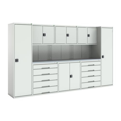 Verso Modular Workshop  With 6X Cupboards, 2X Cabinets