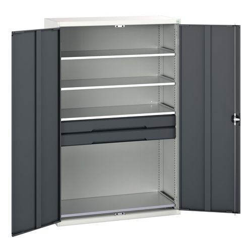 Verso Kitted Cupboard  With 4 Shelves, 2 Drawers