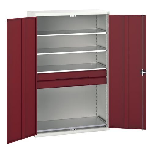Verso Kitted Cupboard  With 4 Shelves, 2 Drawers