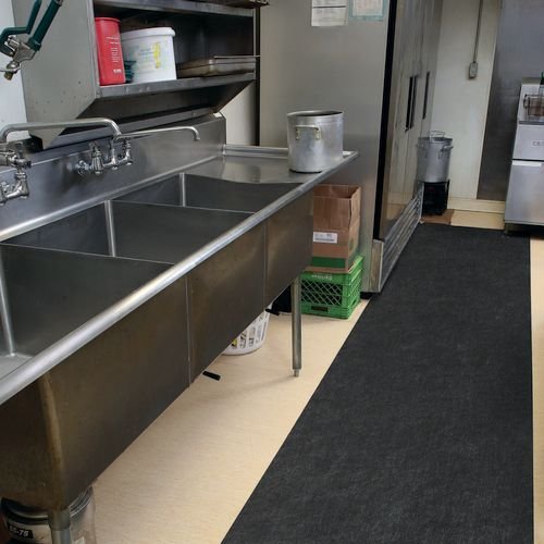 Pig  Grippy  Adhesive-Backed Floor Mat,  Anti Microbial Infused - 91Cm X 15.3M, Absorbs Up To 15 L