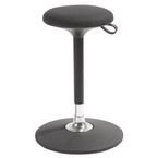 Pivo Stand Aid - Cura Fabric - Black - Flat Baseadj Seat Height 55-81 cm
