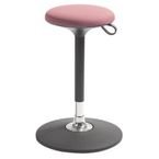 Pivo Stand Aid - Cura Fabric - Rose - Flat Baseadj Seat Height 55-81 cm