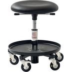 Esd Roller Stool + Castors + Trayadj Seat Height 39-52 cm