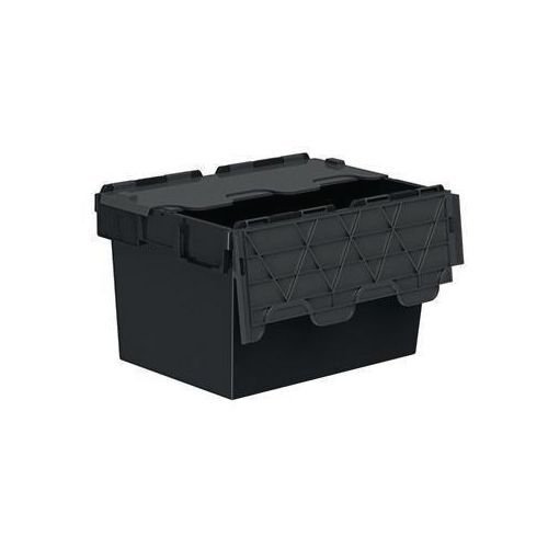 Recycled attached lid containers