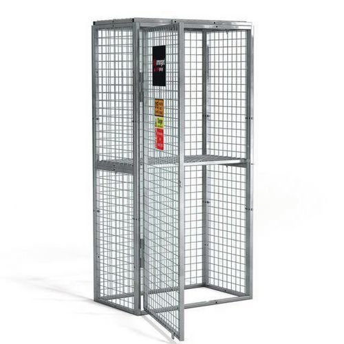 Gorilla double compartment gas cylinder cage