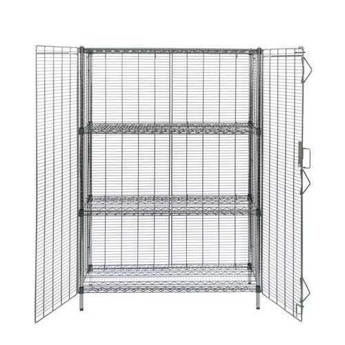 Lockable wire security unit - nylon coated