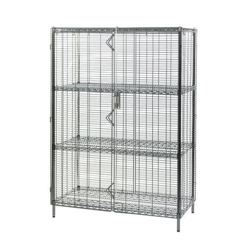 Lockable wire security unit - nylon coated