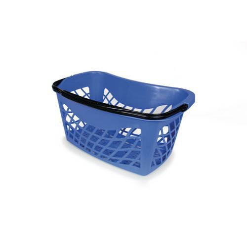 Ergonomic plastic shopping baskets