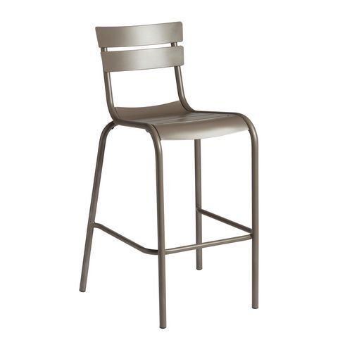 Aluminium slatted bar stools