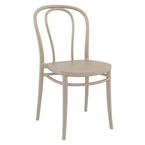 Moulded bistro stacking chair
