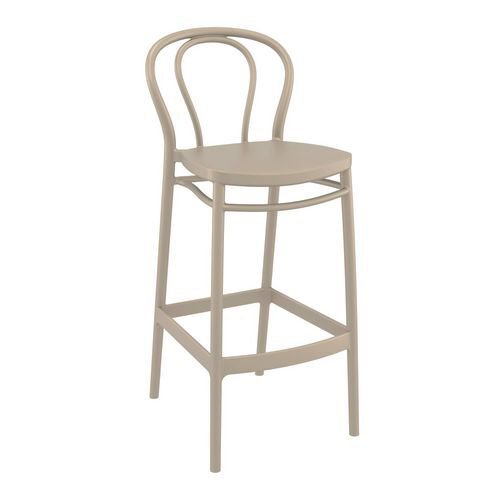 Moulded bistro stacking bar stools