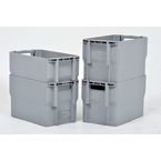 Postal Container Grey- Plasticbox to Carry Bulky Mail, Small Parcels