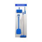 Shadow Board Cleaning Station with Leanstand, Stocked with Hooks, Style A Blue, (610 mm X 2000 Mm)