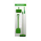 Shadow Board Cleaning Station with Leanstand, Stocked with Hooks, Style A Green, (610 mm X 2000 Mm)