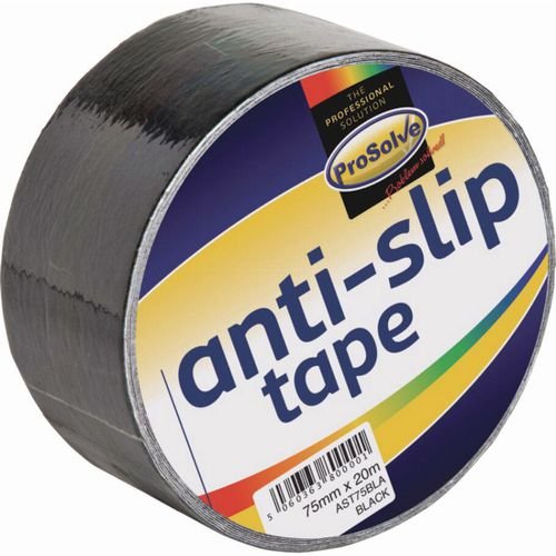 Prosolve Anti-Slip Hazard  Tape Per Roll  75mm X 20M Black